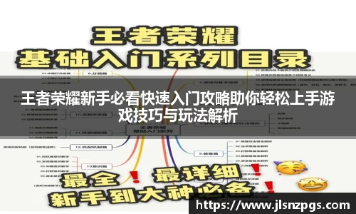 王者荣耀新手必看快速入门攻略助你轻松上手游戏技巧与玩法解析