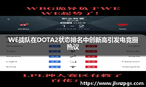WE战队在DOTA2状态排名中创新高引发电竞圈热议